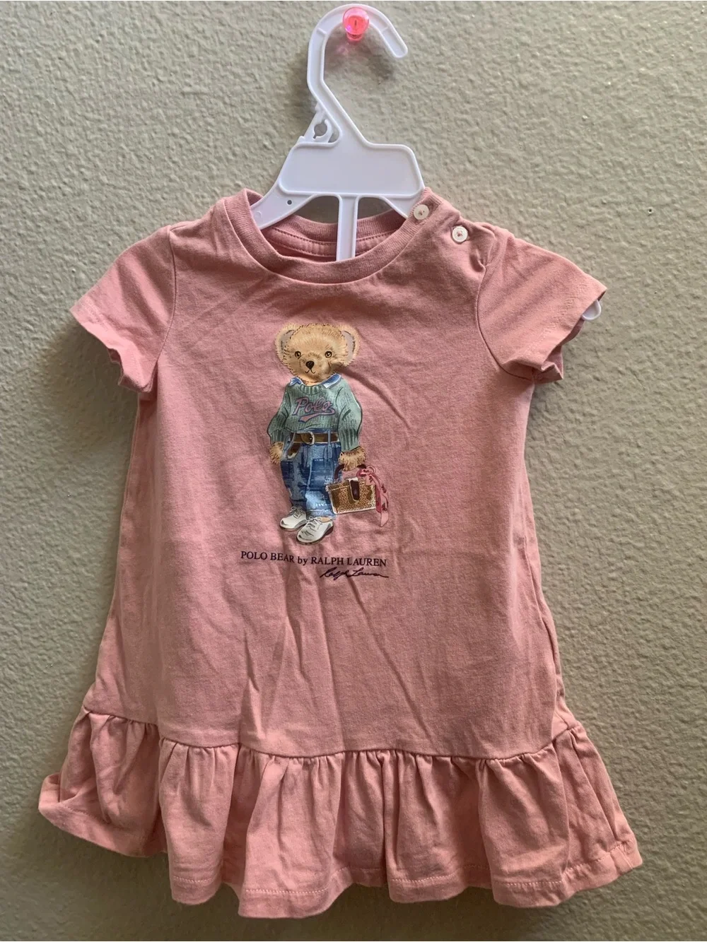 Ralph Lauren Toddler Pink Crewneck Tee